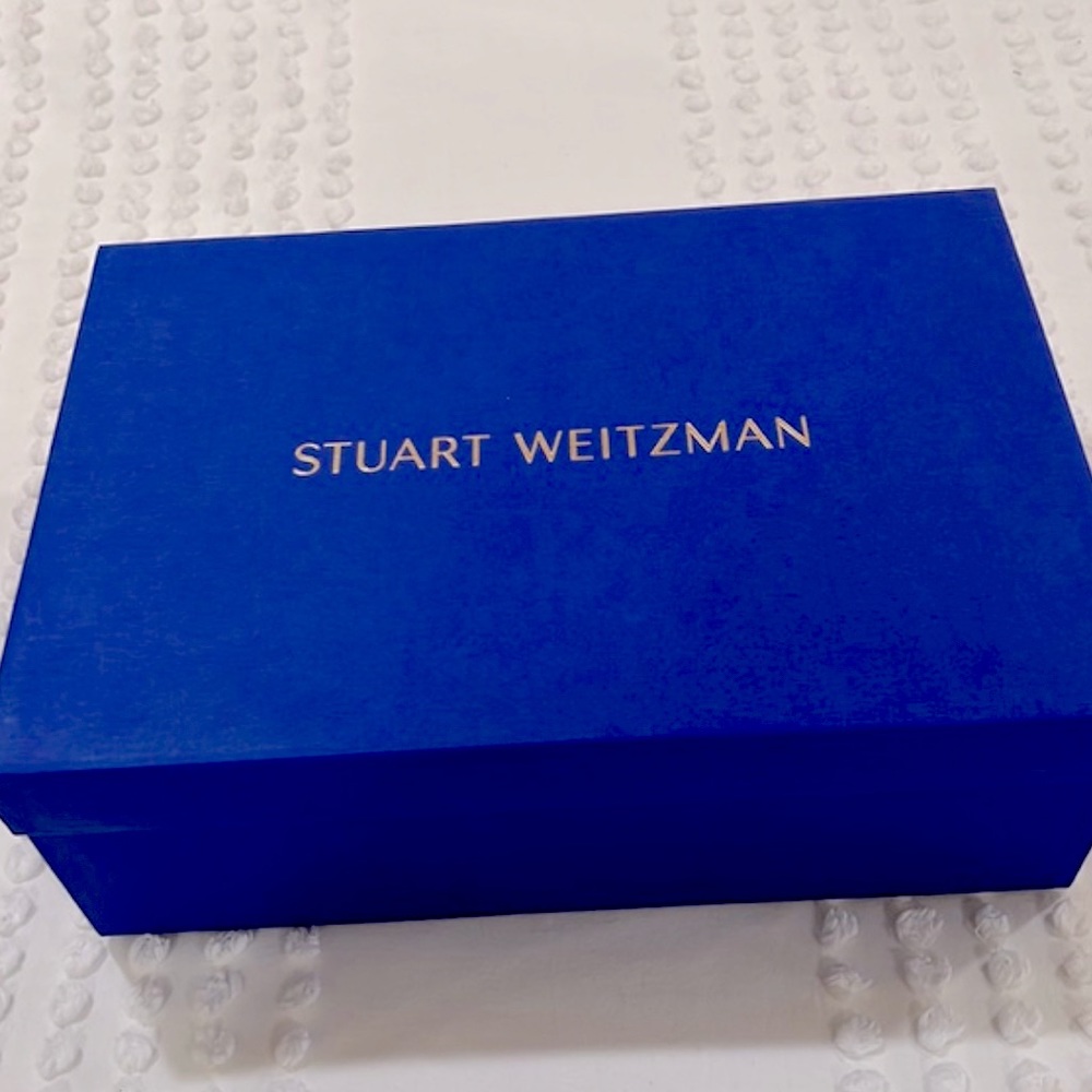 Stuart Weitzman | Denim Block Sandal Slide - image 5